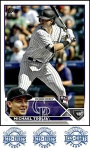 2023 Topps Michael Toglia Rookie RC Colorado Rockies #616 - Picture 1 of 2