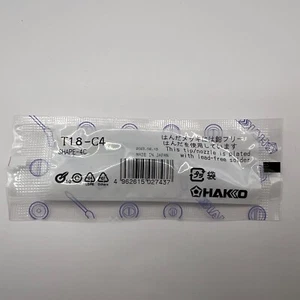 Hakko Soldering Iron Tip Bevel T18-C4 4 mm / 4.0 mm - Picture 1 of 4