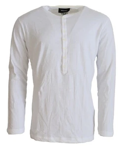 DSQUARED2 Pullover weiß Baumwolle Leinen Langarm Pullover IT46/US36/S 560usd - Bild 1 von 6