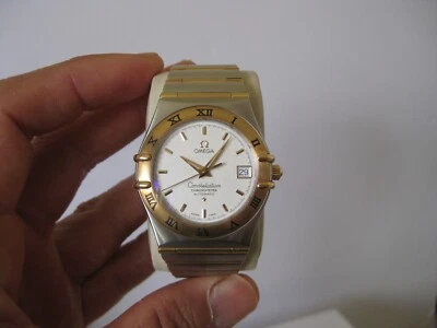 OMEGA 18K/SS 2 TONE FULL BAR CONSTELLATION AUTO CHRONOMETER WATCH 35.5MM 1202.30 - Image 1 of 4