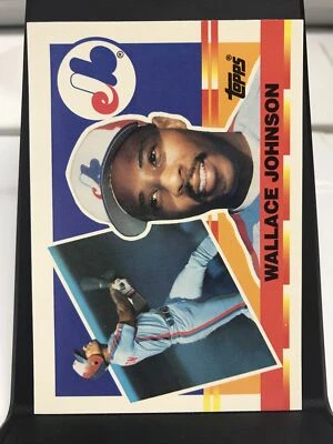 1990 Topps Big Montreal Expos Baseball Card #46 Wallace Johnson - Image 1 of 2