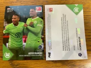 2022 TOPPS NOW BUNDESLIGA #132 ASTER VRANCKX RC TWO GOALS AND MAN OF MATCH SP - Picture 1 of 1