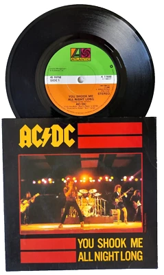 NM/NM AC/DC You Shook Me All Night Long 7" vinyl 45 1980 - Image 1 of 2
