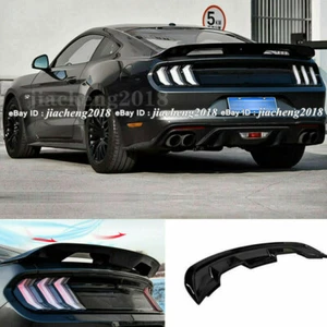 Para Ford Mustang 2015-2023 cupé estilo GT500 alerón trasero labio del ala negro - Imagen 1 de 12