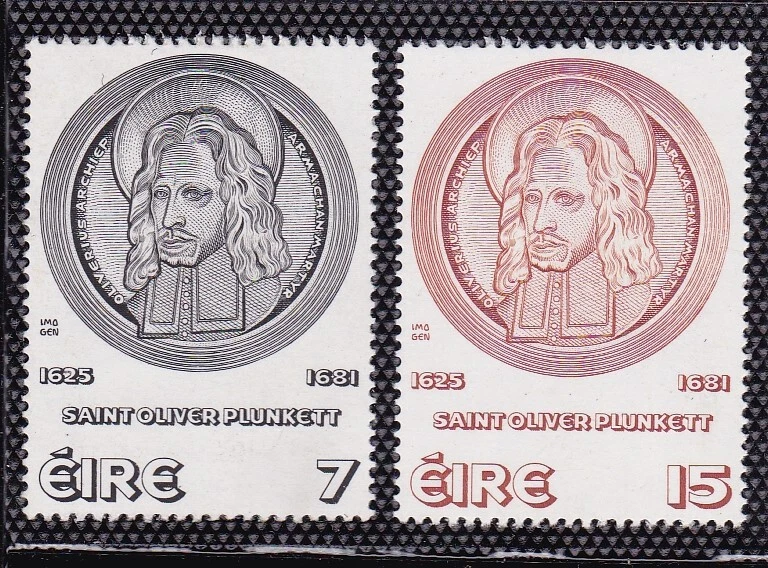 IRELAND #380-381 MNH CANONIZATION OF ST. OLIVER PLUNKETT - Image 1 of 1