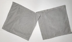 Surya Lote de 2 Fundas de Almohada Cuadradas Euro Gris 100% Algodón Talla 20x20 - Imagen 1 de 3