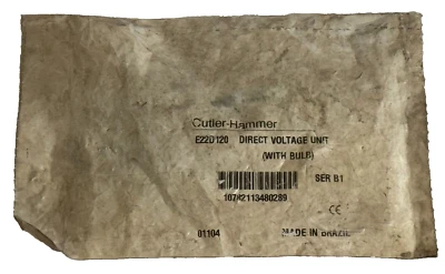 FACTORY SEALED Cutler-Hammer E22D120 SER. B1 Direct Voltage Unit - Image 1 of 3
