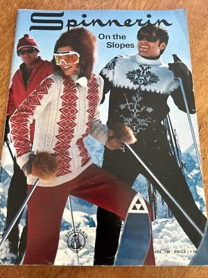 Spinnerin 196 ON THE SLOPES 1969 Adult Ski Knit patterns book 46 Pg - Image 1 of 4
