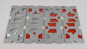 Set of 4 Foxcraft Bridge Boards Aluminum Metal Duplicate Replacements - Picture 1 of 7