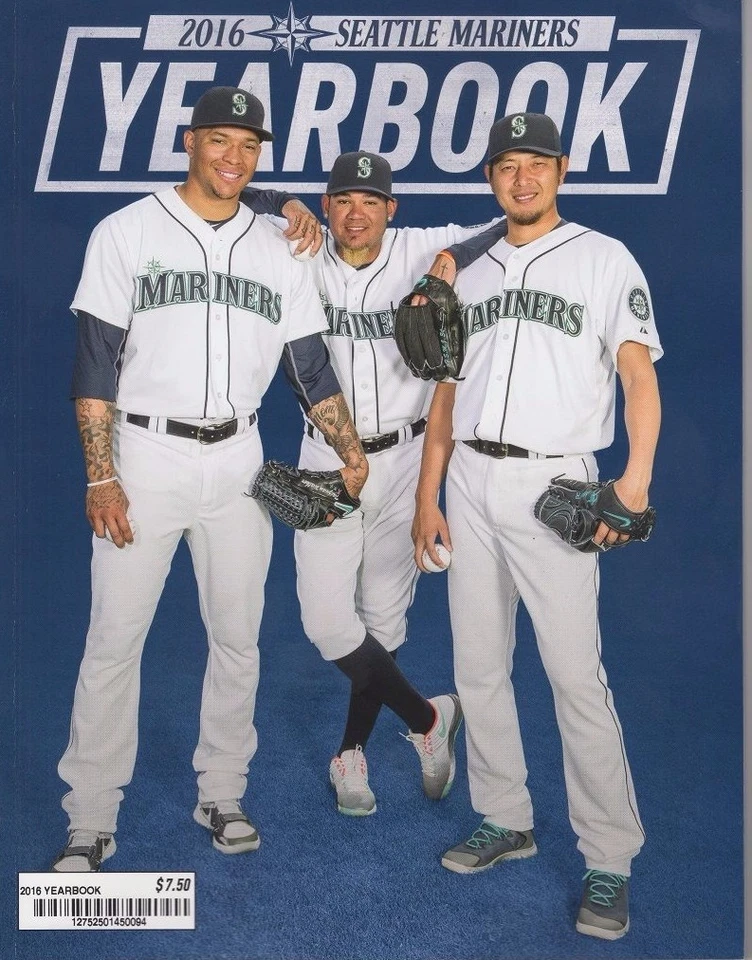 2016 SEATTLE MARINERS YEARBOOK KEN GRIFFEY JR. HERNANDEZ CANO SEAGER CRUZ ZYCH  - Image 1 of 1