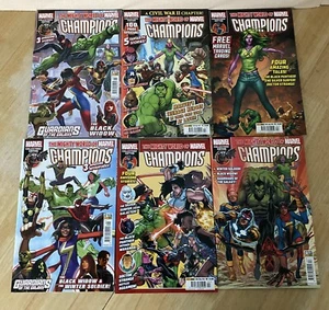 "Marvel Collectors Editions Job Lot Champions Marvel X 6 - Picture 1 of 9