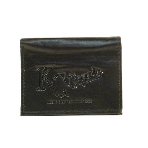 Kansas City Royals Black Tri-Fold Leather Wallet Cover