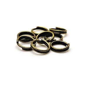 100, 500 o 1,000 PC a granel 6mm Bronze Split Jump Rings-US Seller- BR765 - Imagen 1 de 3