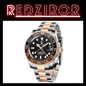 40MM Water-Resistant Men's Automatic Watch with Japan NH34 Movement and Bezel - Picture 1 of 11