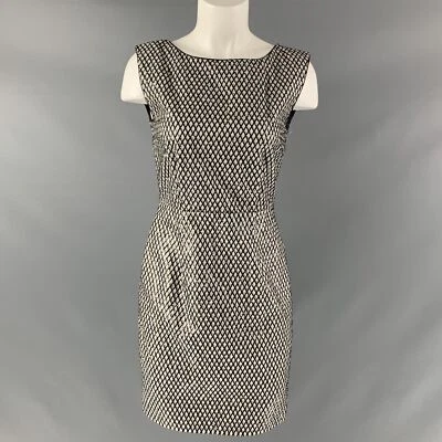 MARC JACOBS Talla 0 Gris Plata Seda con Lentejuelas Vestido Recto - Imagen 1 de 4