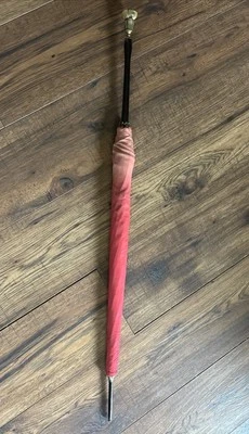 Antique Straight Gentlewoman’s Walking Stick Victorian Umbrella Parasol Museum - Image 1 of 4