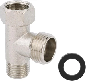 Adaptador en T de bidé 3/8 X 1/2 para lavabos Toto camiseta de compresión de 3 vías de 3/8"X3/8"X1/2" - Imagen 1 de 7