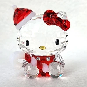 Swarovski Crystal × SANRIO "Hello Kitty Santa" Figurine 1142935 - Picture 1 of 8