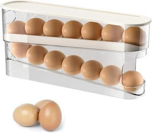 Eierhalter 12 Eier Aufbewahrungsbox Kühlschrank Große Eier Organizer Eierspender - Bild 1 von 11
