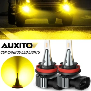 H11 H16 LED Fog Light Bulb for Toyota RAV4 2010-2020 Yellow 3000K Fanless Canbus - Picture 1 of 8