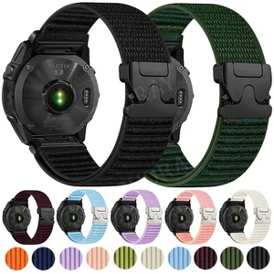 Quick Fit Nylon Band Strap for Garmin Fenix 8 43mm 7S 6S Pro 5S Plus instinct 2S - Picture 1 of 23