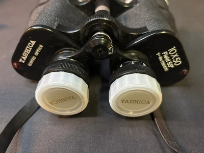 Binoculares de colección Yashica recubiertos óptica 10x50 campo 5,5 con estuche Nº Y 730372 Foto 1 de 4