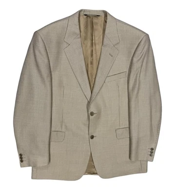 Coppley Hopsack Blazer Wool Sport Coat "Cantoni" Beige 42R - Image 1 of 4