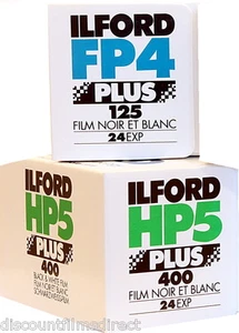 ILFORD FP4 & HP5 35mm 24 exposure B&W 2 FILM TRIAL PACK - Picture 1 of 1