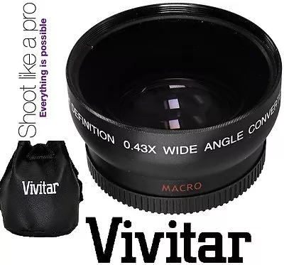 Pro Hi Def Wide Angle With Macro Lens For JVC GC-PX100 GZ-GX1 - Image 1 of 4