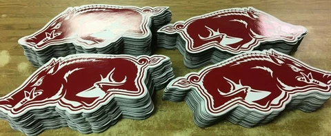 (200) ARKANSAS RAZORBACKS LARGE CAR MAGNETS Cover