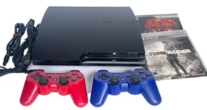 CONSOLA SONY PLAYSTATION 3 SLIM CON 2 MANDOS +2 JUEGOS PS3 120GB CECH-2101A - Imagen 1 de 14