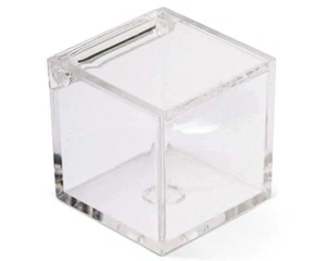 Scatola Plexiglass Quadra 8x8x8 Cm Trasparente Bomboniere Fai Da Te - Imagen 1 de 1