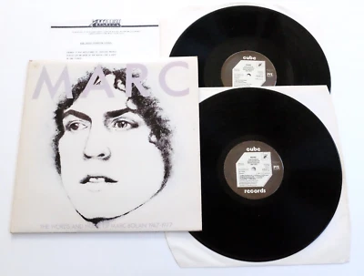 THE WORDS AND MUSIC OF MARC BOLAN LP EX VINYL Double Album TRex Rare Promo Sheet - Image 1 of 4