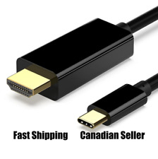 USB-C Type-C (Thunderbolt ) 3 to 4k UHD 30/1080p FHD 60 HDMI Cable, 3ft