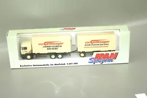 AMW MAN Sattelzug LKW "Karl Grillmayer Bad Vilbel" 70611 1:87 / H0 OVP NOS AWM - Picture 1 of 2