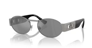Versace VE2264 10016G Grey Mirror/ Matte Gunmetal Oval Men's Sunglasses - Picture 1 of 4