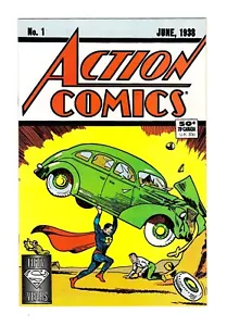 ACTION COMICS 1 (NM 9.4) VARIANTE RISTAMPA 50° ANNIVERSARIO /1988 ETÀ RAME* - Foto 1 di 2