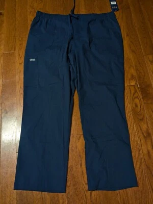 NEW CHEROKEE WORKWEAR PROFESSIONALS MENS SCRUB PANTS NAVY BLUE SIZE 2XL - Image 1 of 4