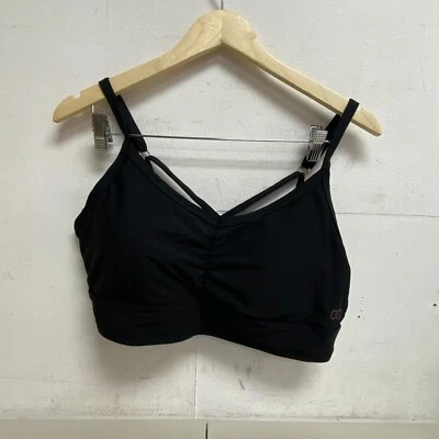 Top de bikini Calia para mujer colección de natación espalda cruzada negro puro WSA20210WP nuevo Foto 1 de 4