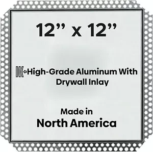 12” x 12” Zugangsplatte, hochwertiger Aluminiumrahmen abnehmbar mit 5/8 Trockenbau Inl - Bild 1 von 8