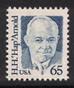Scott 2191- 65c H.H. 'Hap' Arnold, Great Americans- MNH 1988- unused mint stamp