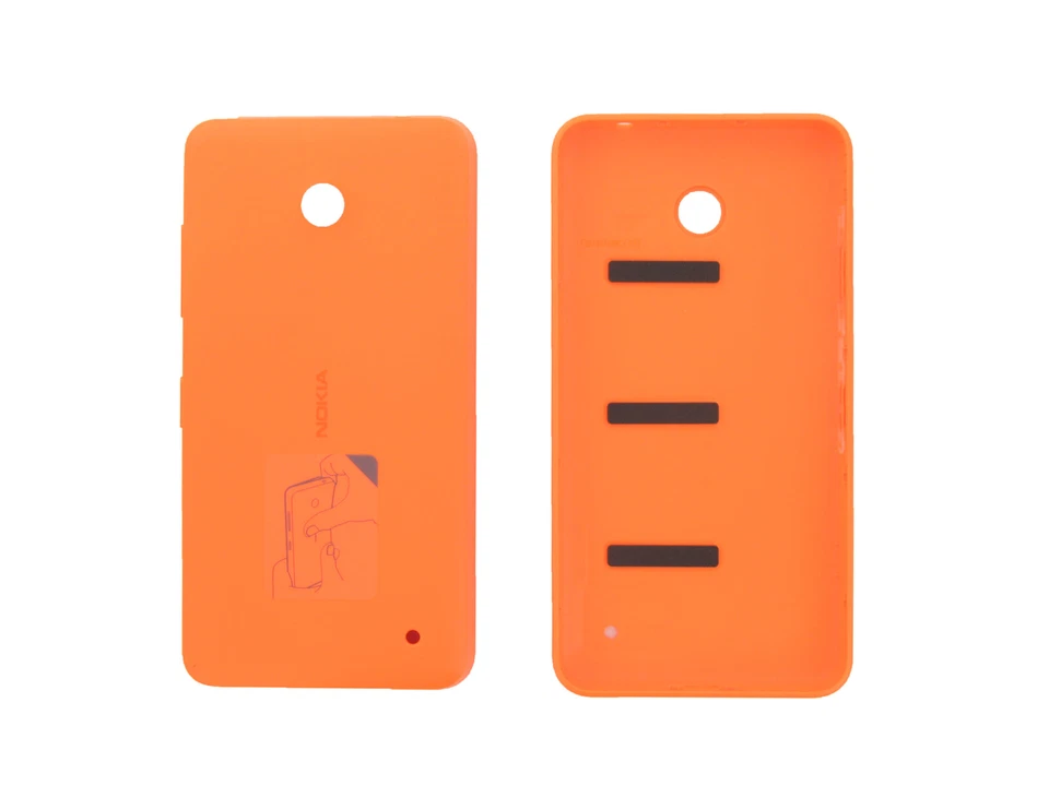 Original Nokia Lumia 630, Lumia 635 naranja cubierta de batería - 02506C4 Foto 1 de 1