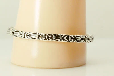 925 Sterling Silver 7.5" Woven Mesh Toggle Clasp JARED Bracelet 43.6 G (BR5132) - Image 1 of 4