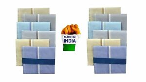 (Pack of 12) 100%  Cotton Premium Collection Handkerchiefs Hanky For Men