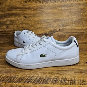Sneakers basse Lacoste Carnaby Evo in pelle bianca taglia 11,5 - Foto 1 di 11