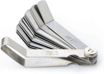 Feeler Gauge Set Steel Valve Lash Adjustment Tool Metric