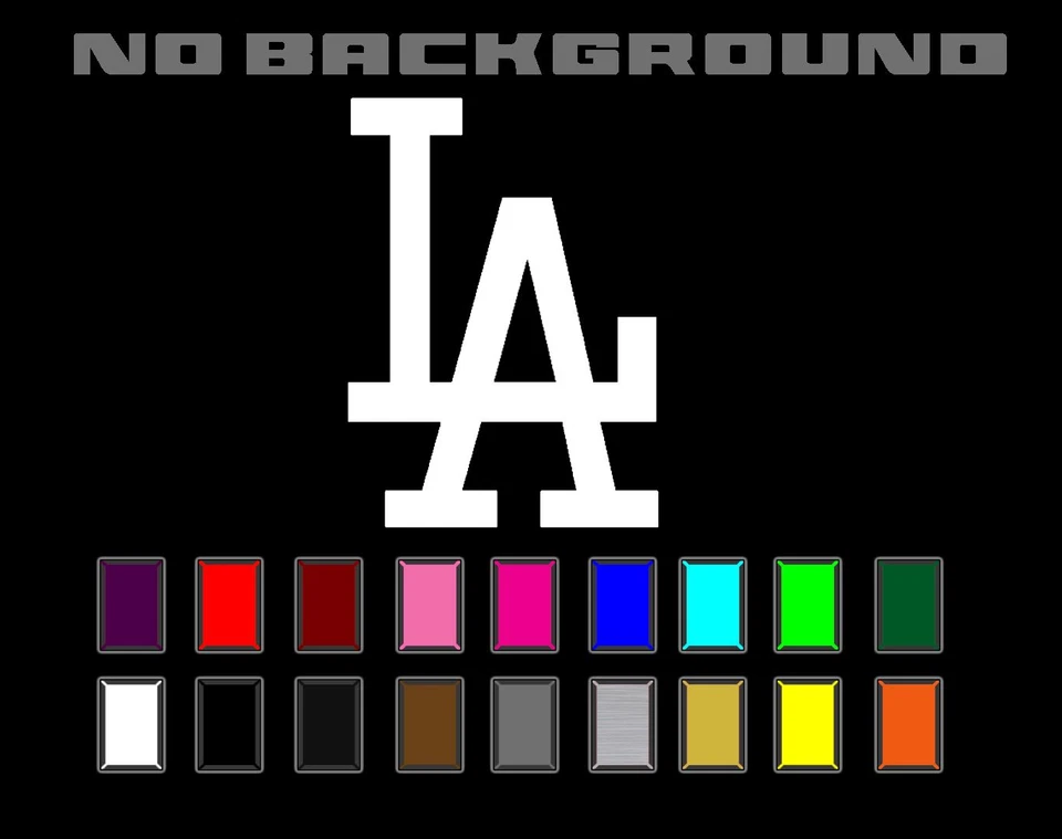 Los Angeles Dodgers LA Decal Sticker Vinyl Team Logo Car Truck Window Laptop - Image 1 of 2