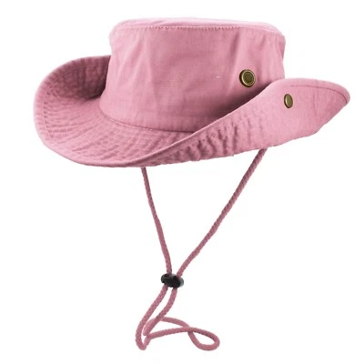 Unisex 100% Cotton Bucket Hat Fish man Camping Safari Boonie Sun Summer - Image 1 of 3
