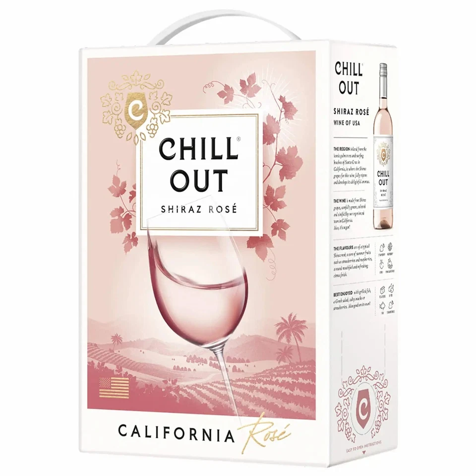 Chill Out Bright & Breeze Rose Rosewein 12,5% vol  Bag in Box BiB 300cl  - Bild 1 von 1