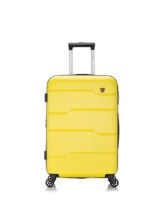 DUKAP Rodez 24" Lightweight Hardside Spinner Luggage Suitcase Yellow - Picture 1 of 5